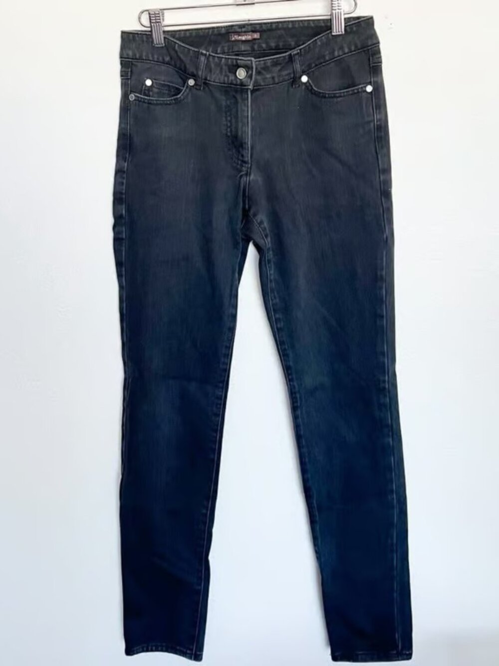 J. McLaughlin Skinny Pants Jeans Denim Stretch Womens 2 Faded Black
